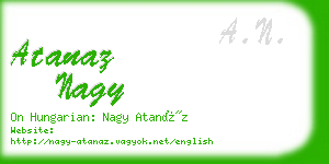 atanaz nagy business card